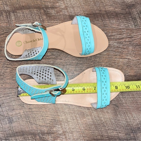 ModCloth x Chase & Chloe Aqua Sandals - Picture 3 of 15